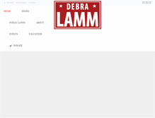 Tablet Screenshot of debralamm.org